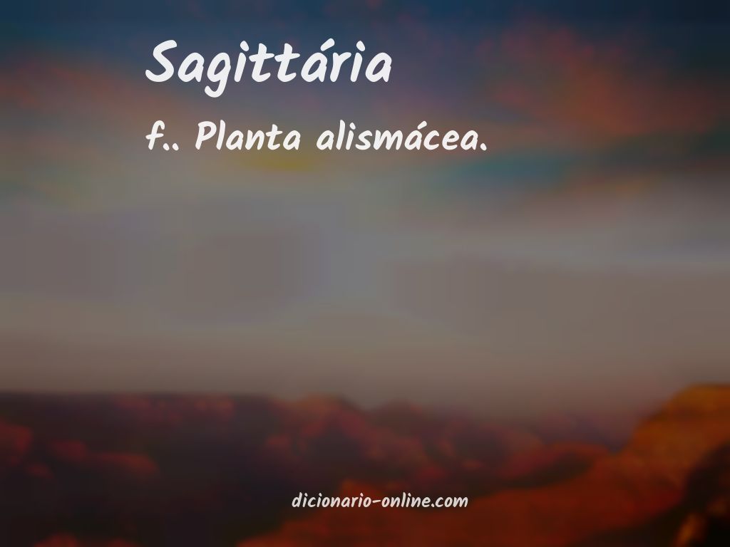 Significado de sagittária