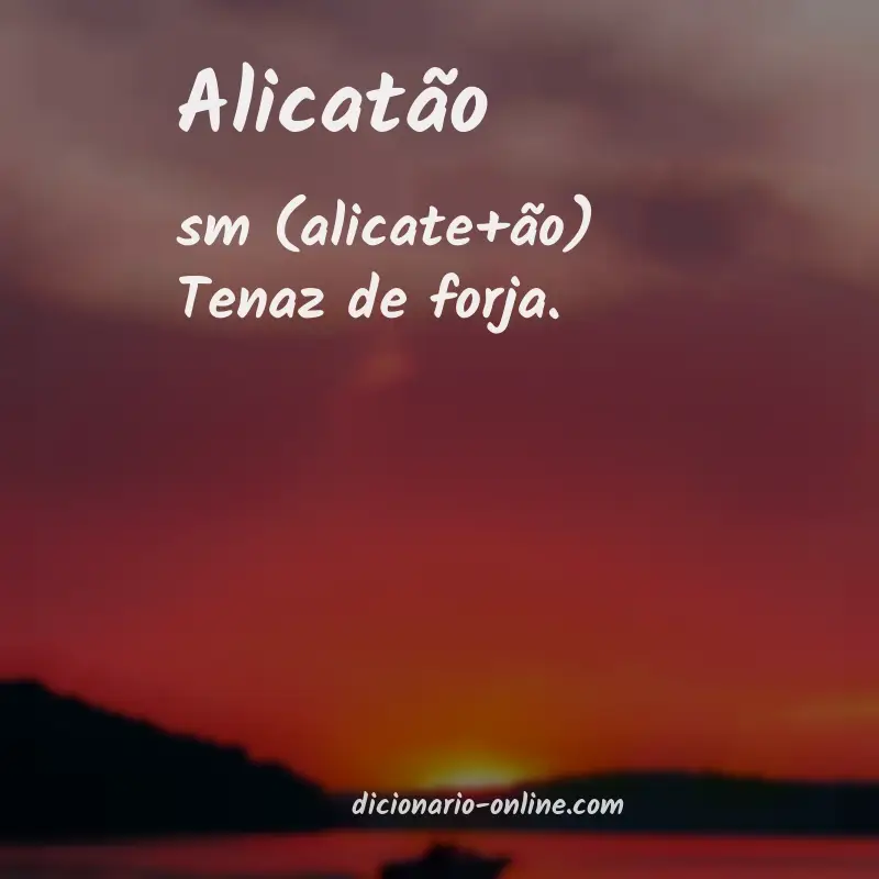 Significado de alicatão