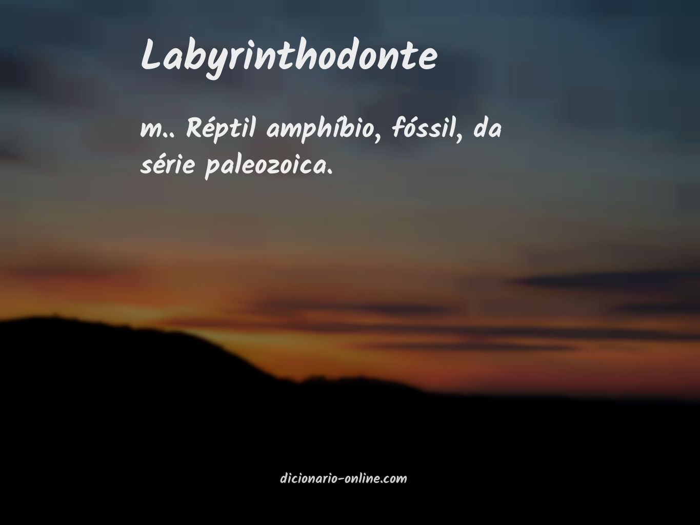 Significado de labyrinthodonte
