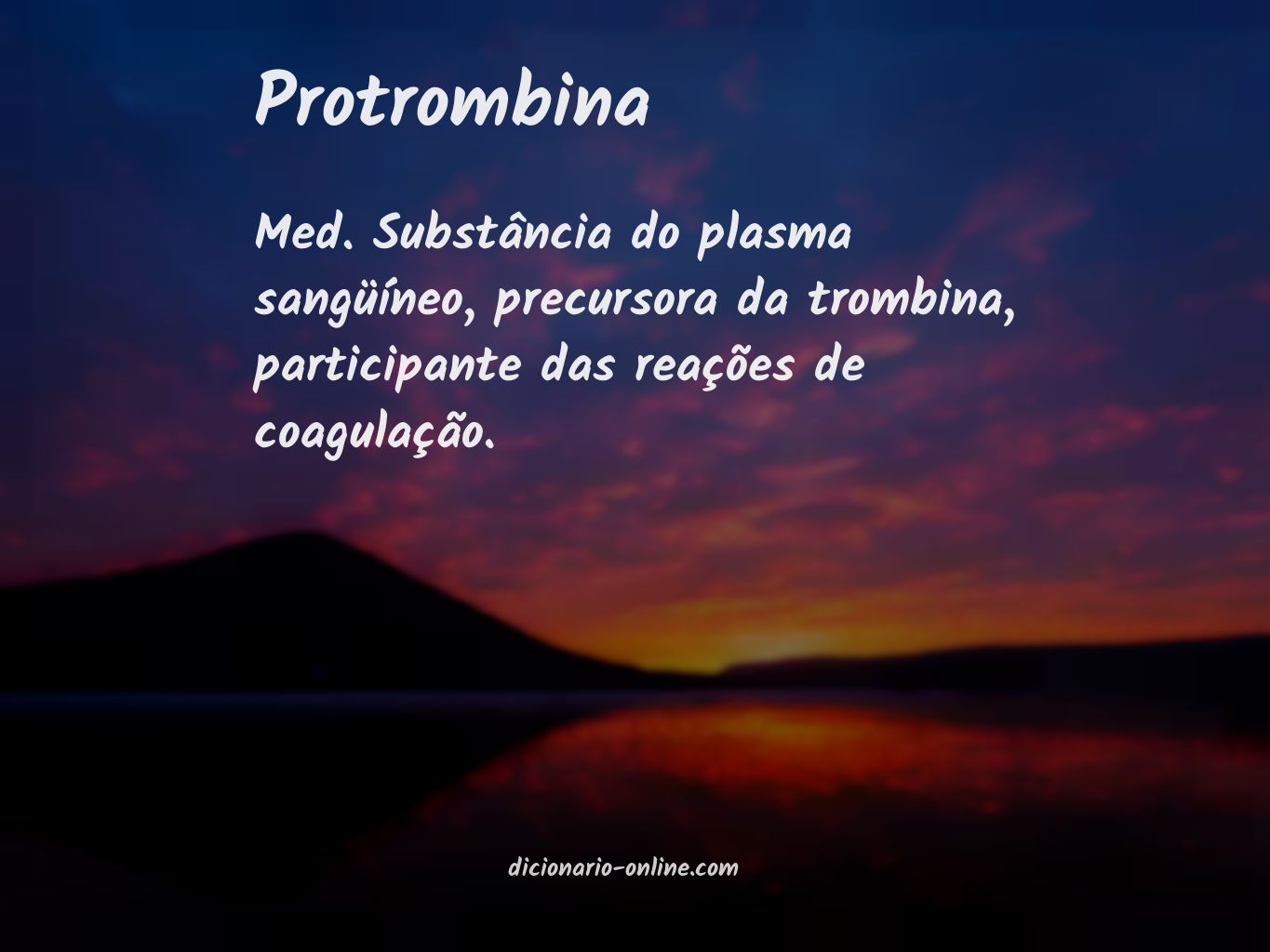 Significado de protrombina