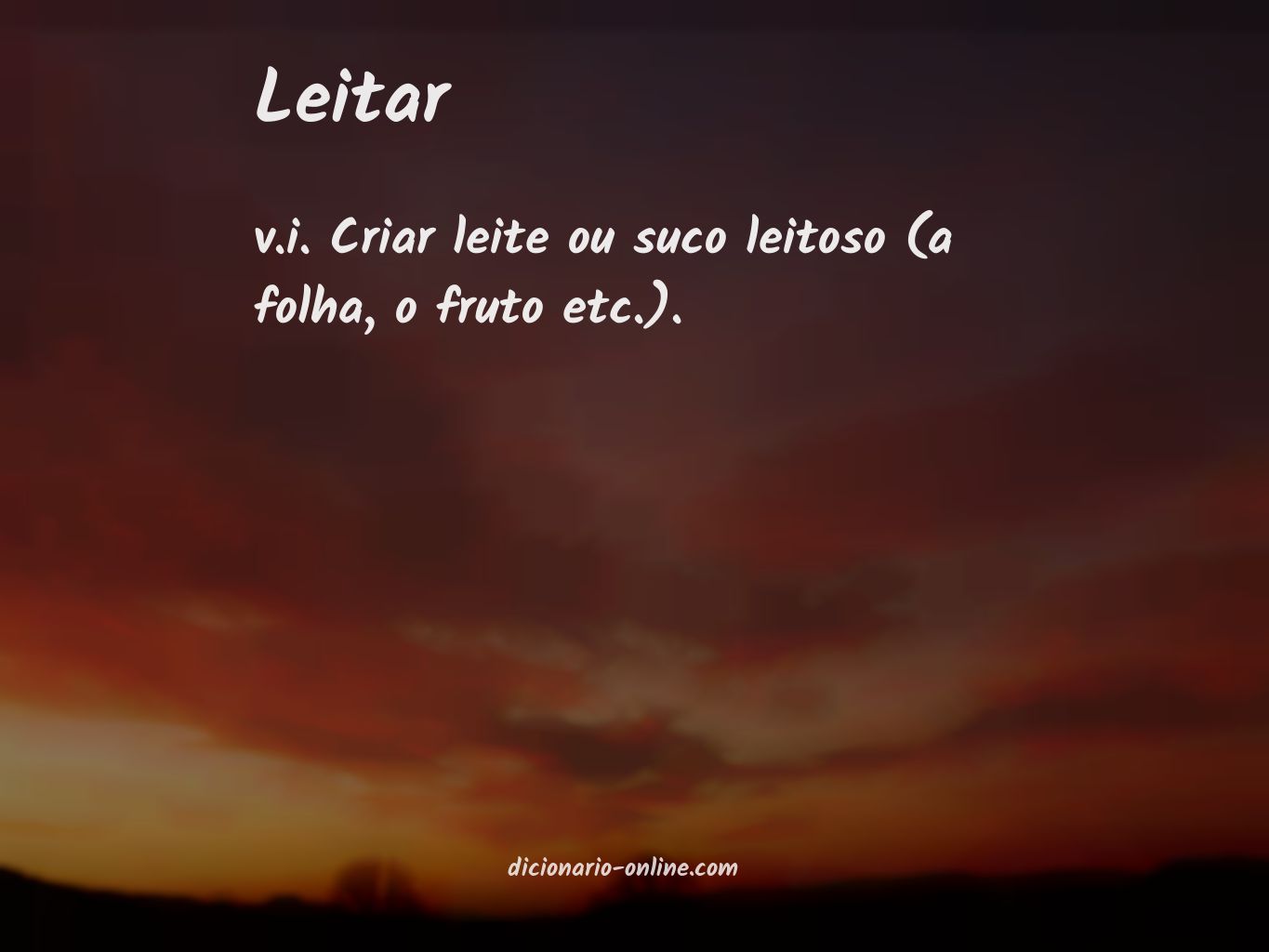 Significado de leitar