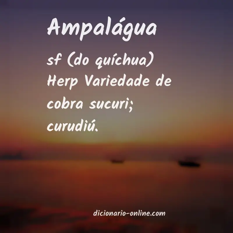Significado de ampalágua
