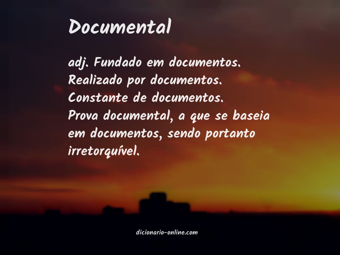 Significado de documental