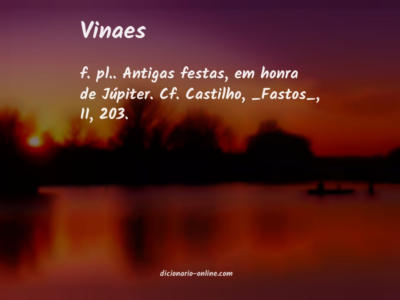 Significado de vinaes