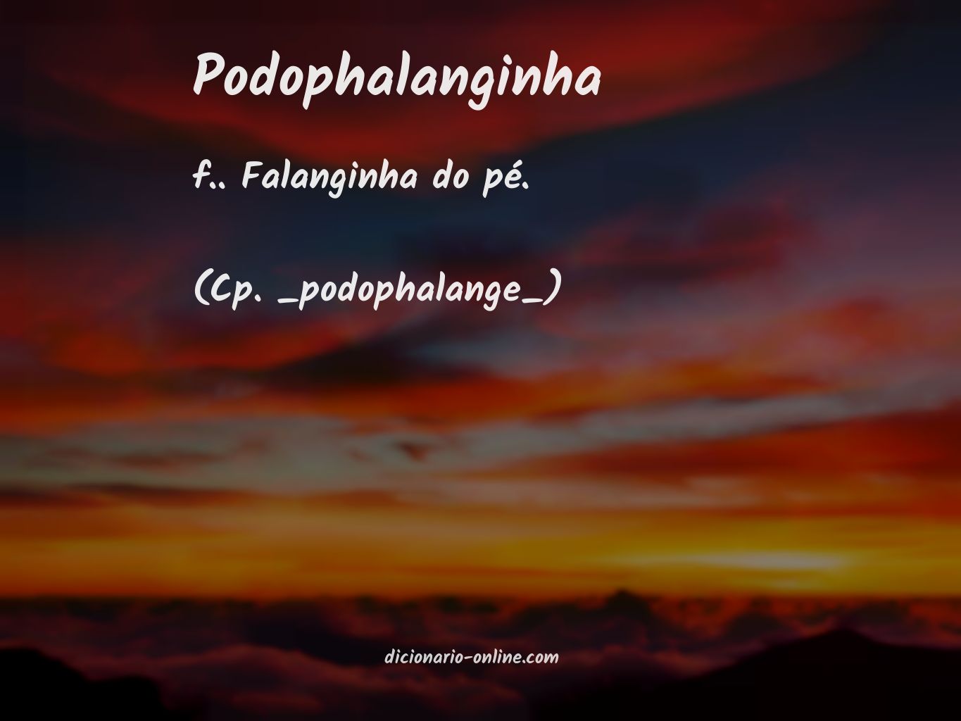 Significado de podophalanginha