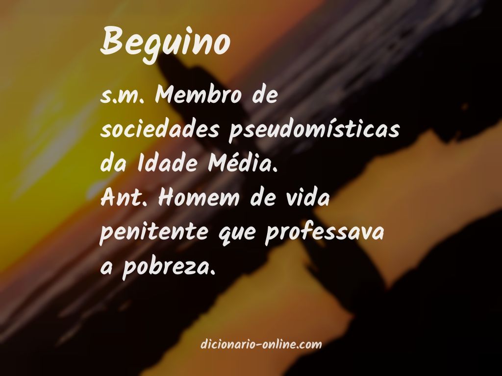 Significado de beguino