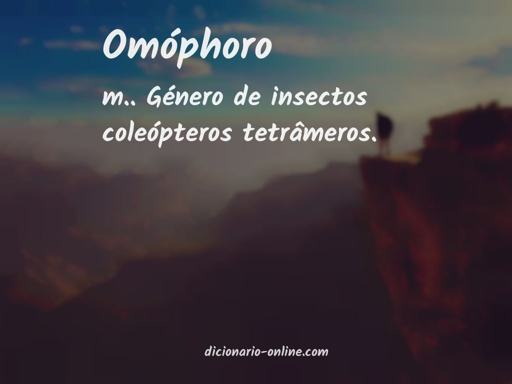 Significado de omóphoro