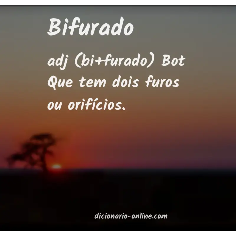 Significado de bifurado