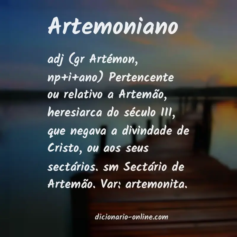 Significado de artemoniano