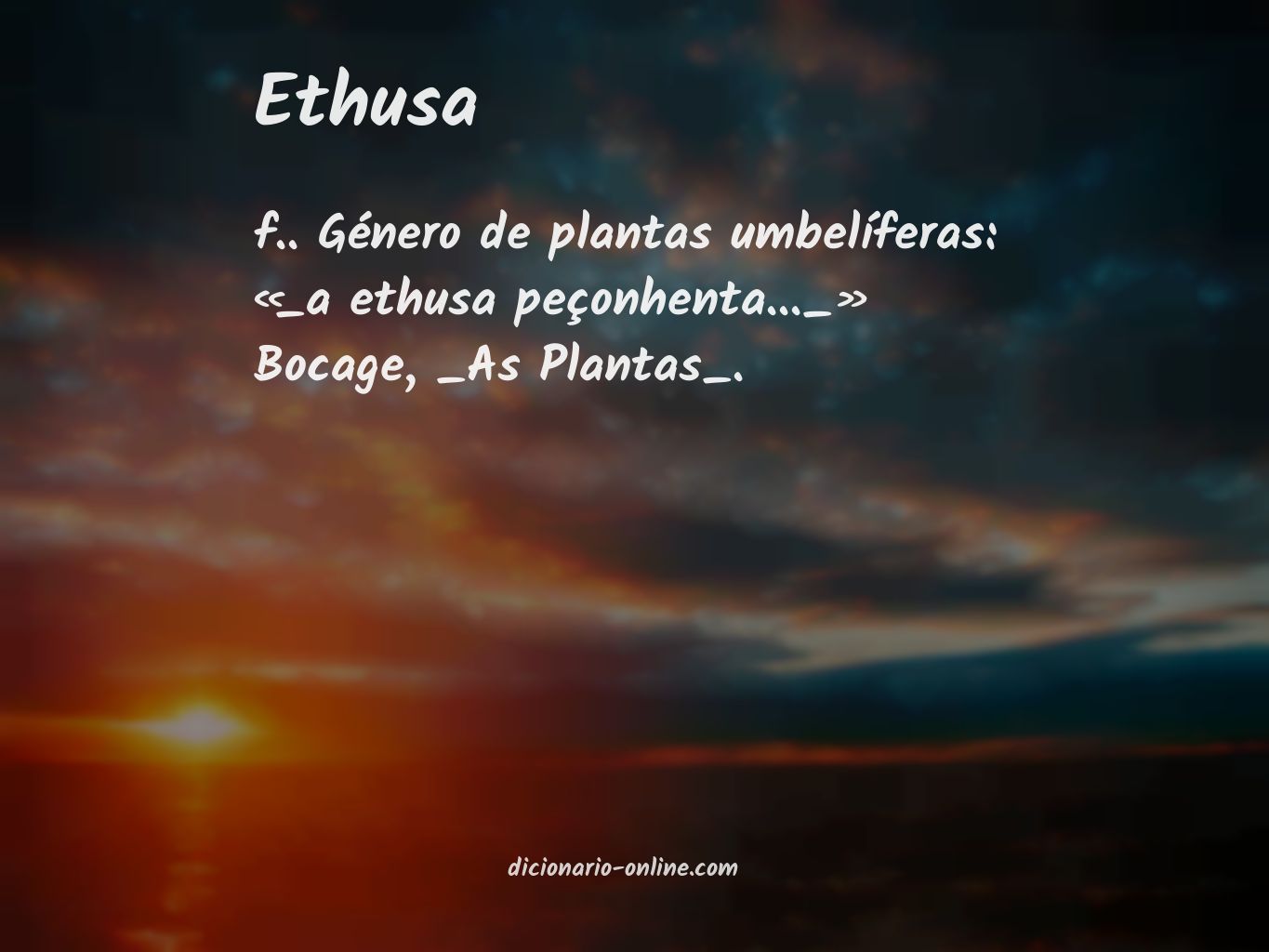 Significado de ethusa