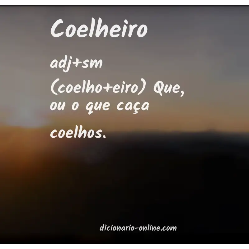 Significado de coelheiro