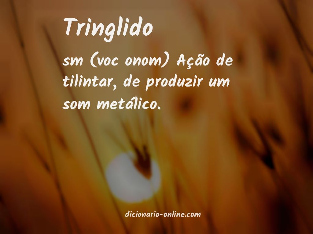 Significado de tringlido