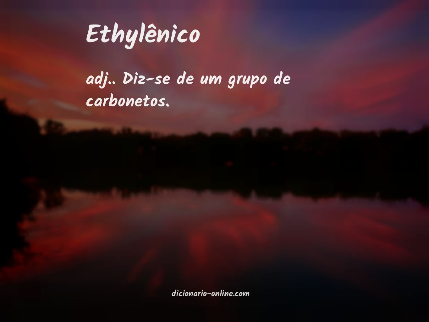 Significado de ethylênico