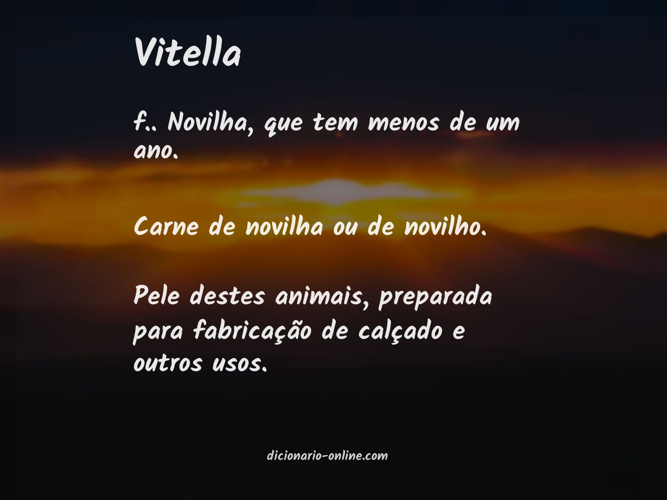 Significado de vitella