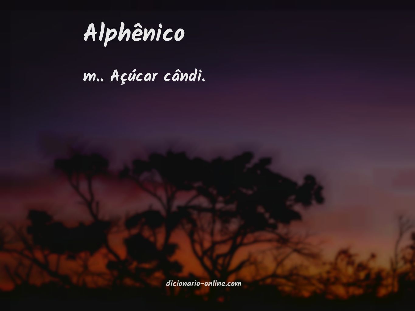 Significado de alphênico