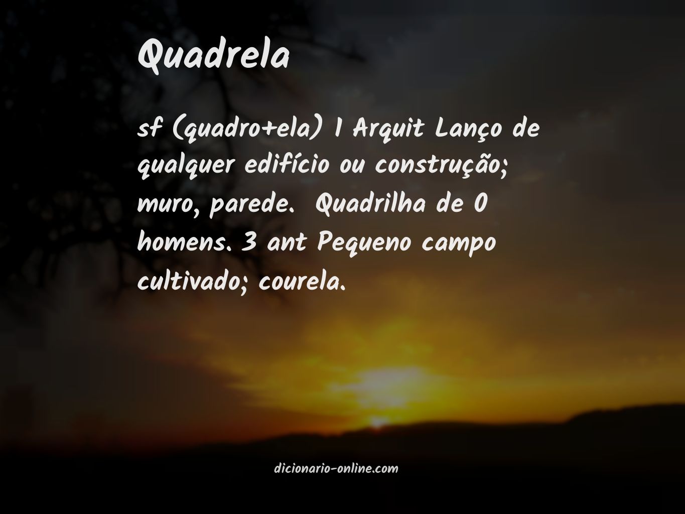 Significado de quadrela