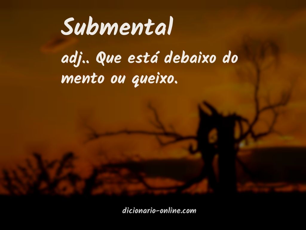 Significado de submental