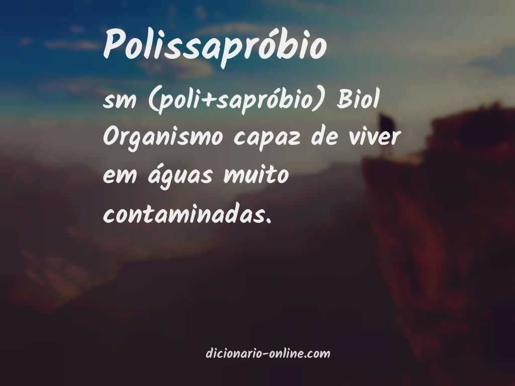 Significado de polissapróbio