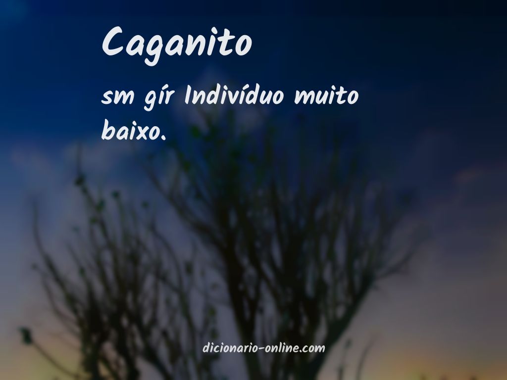 Significado de caganito