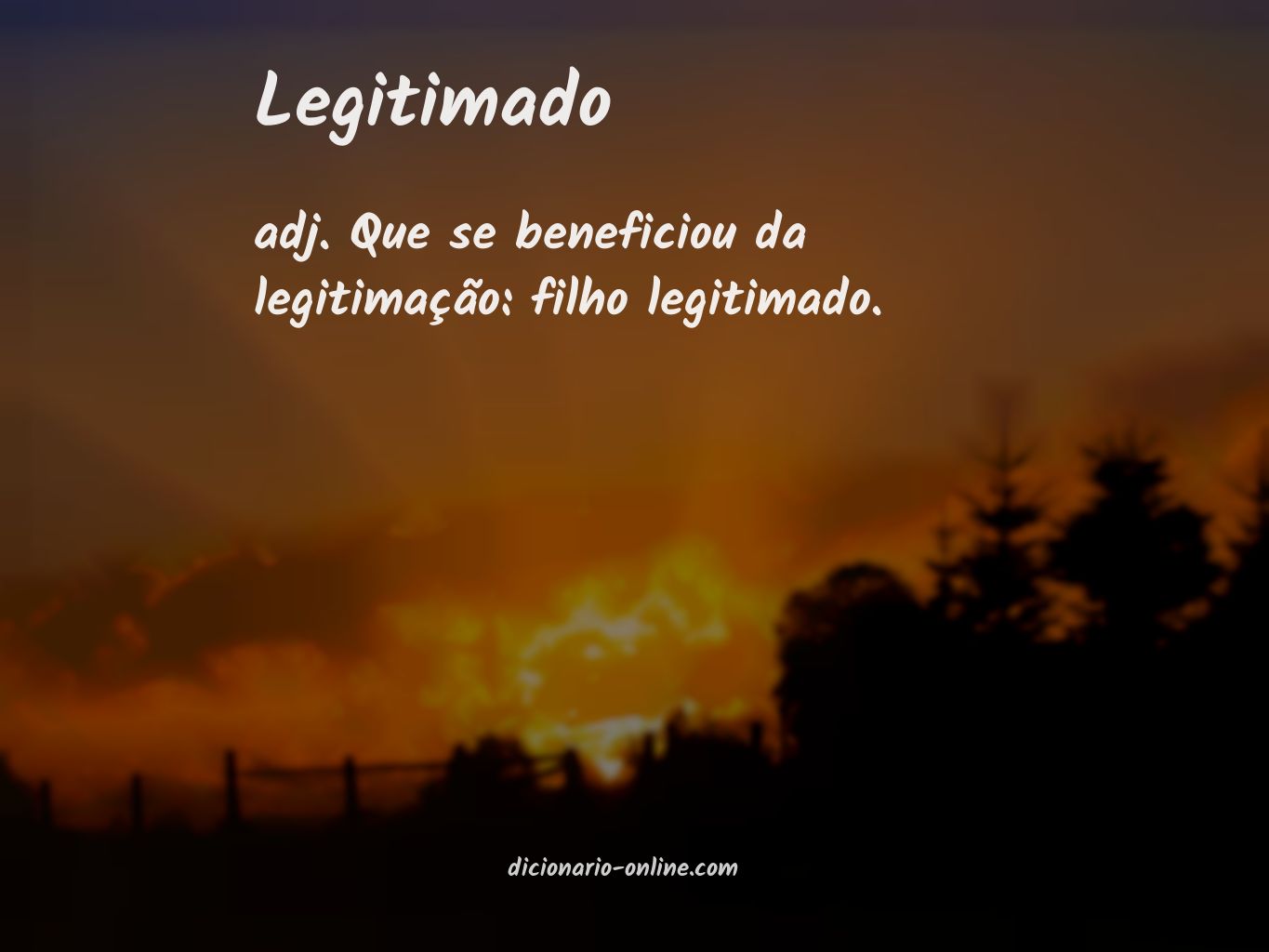 Significado de legitimado