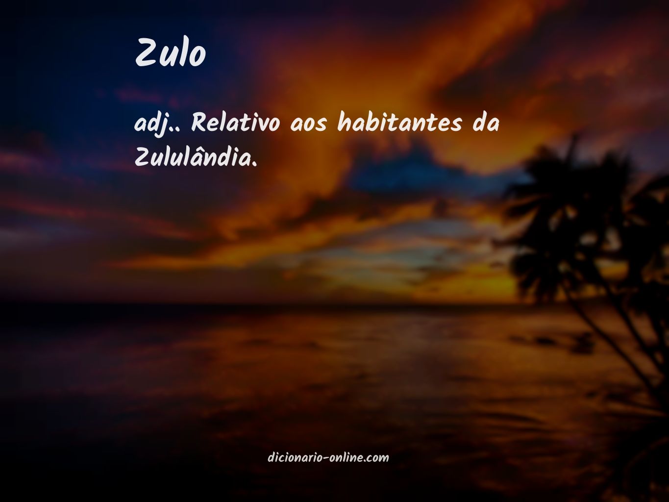 Significado de zulo