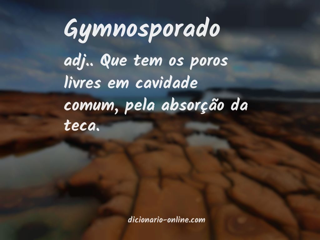 Significado de gymnosporado