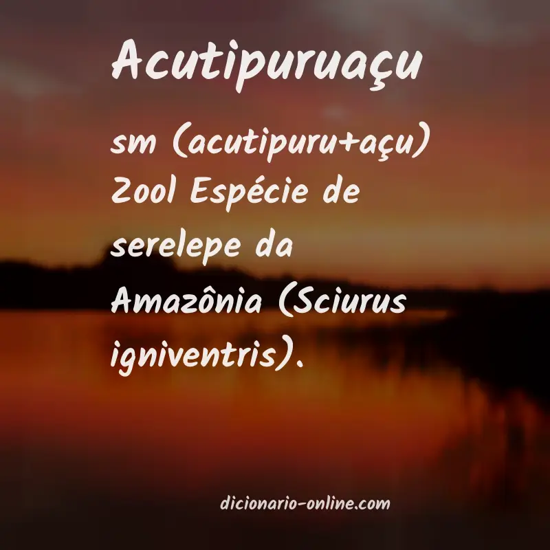Significado de acutipuruaçu