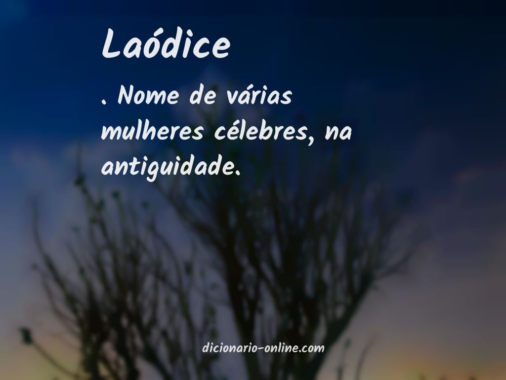 Significado de laódice