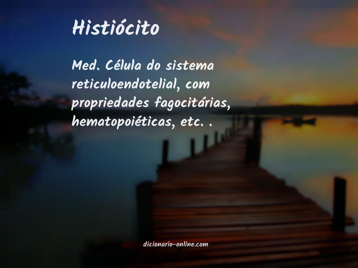 Significado de histiócito