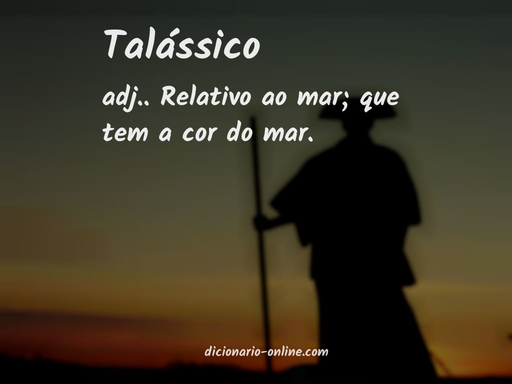 Significado de talássico