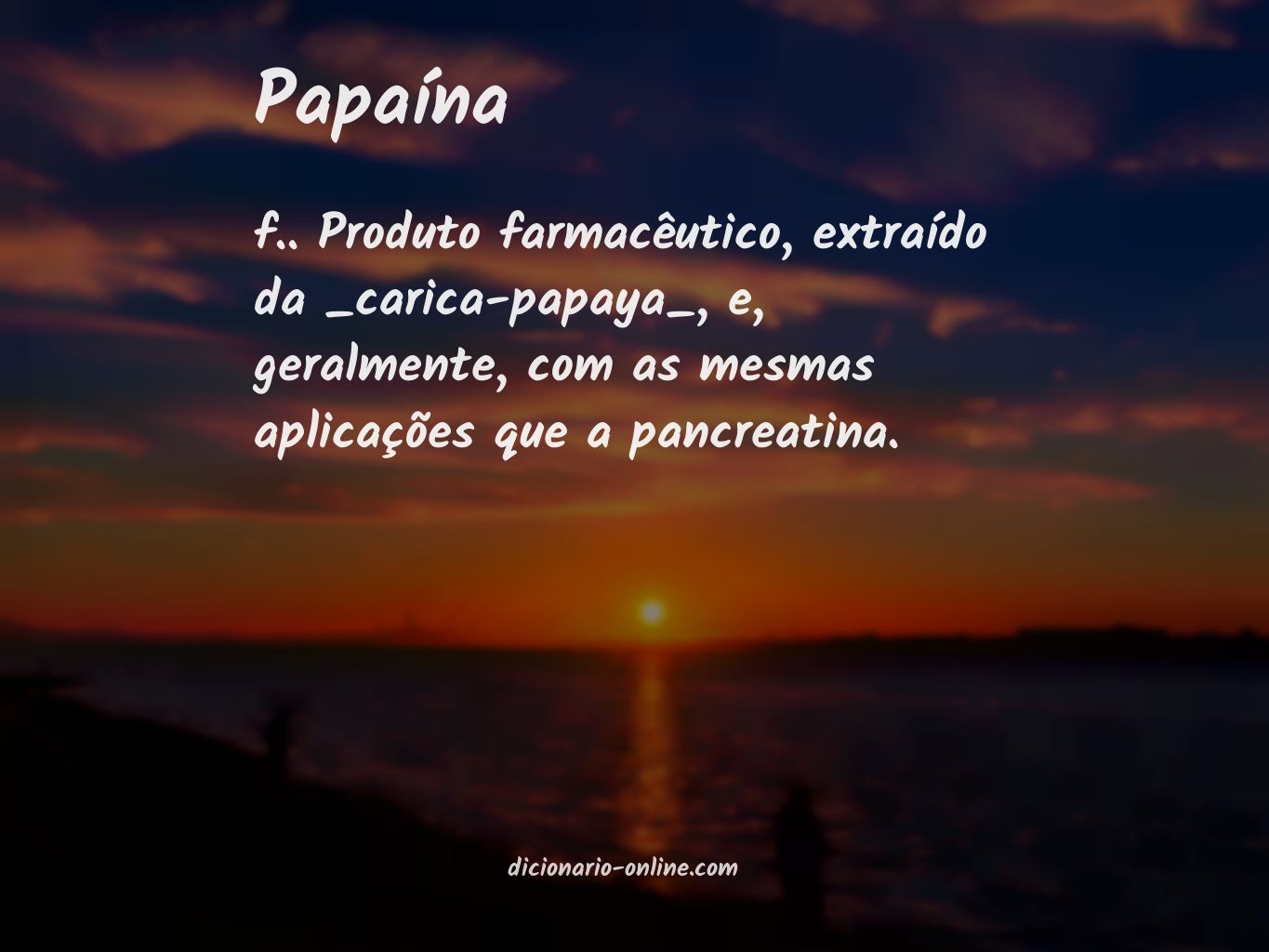 Significado de papaína