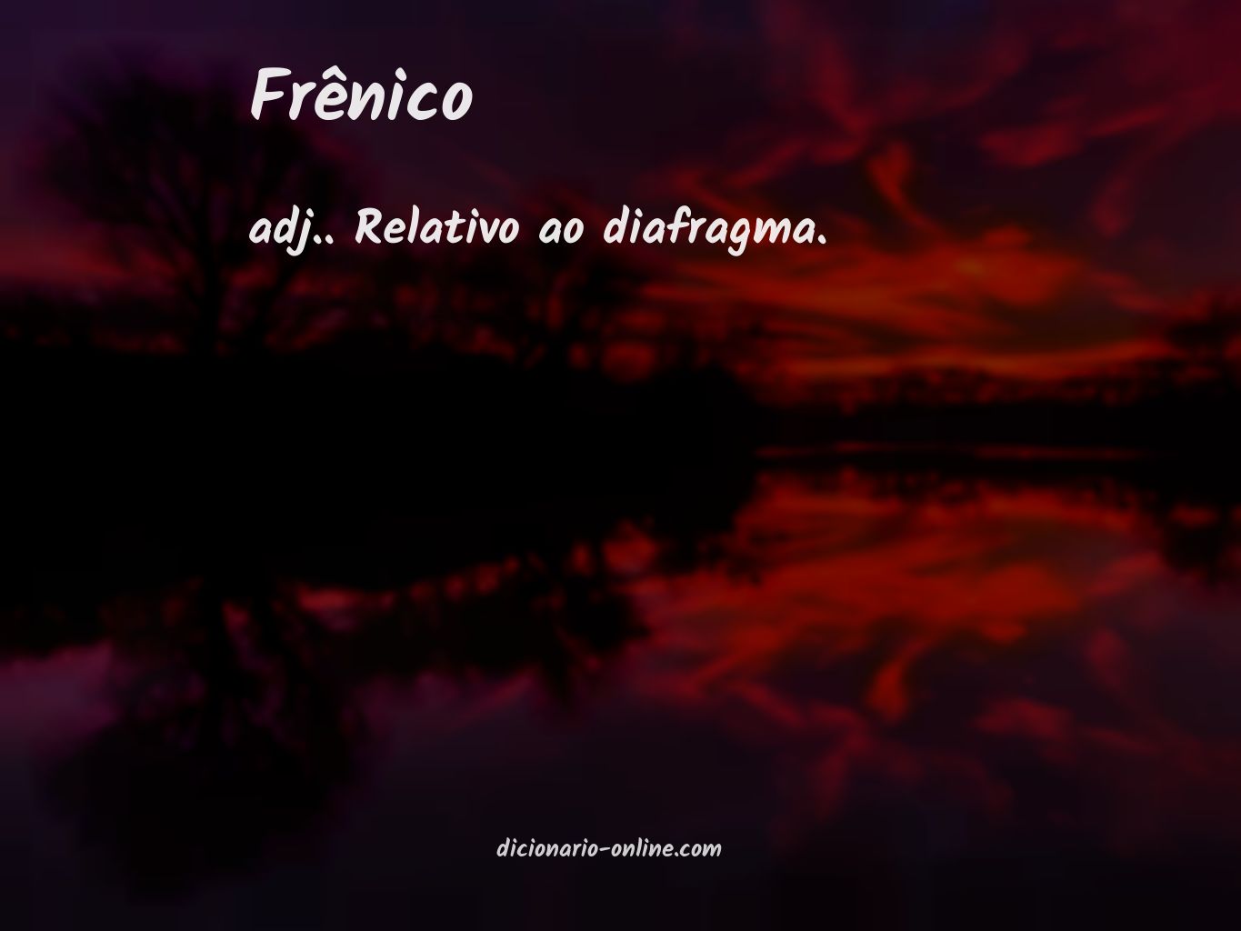 Significado de frênico