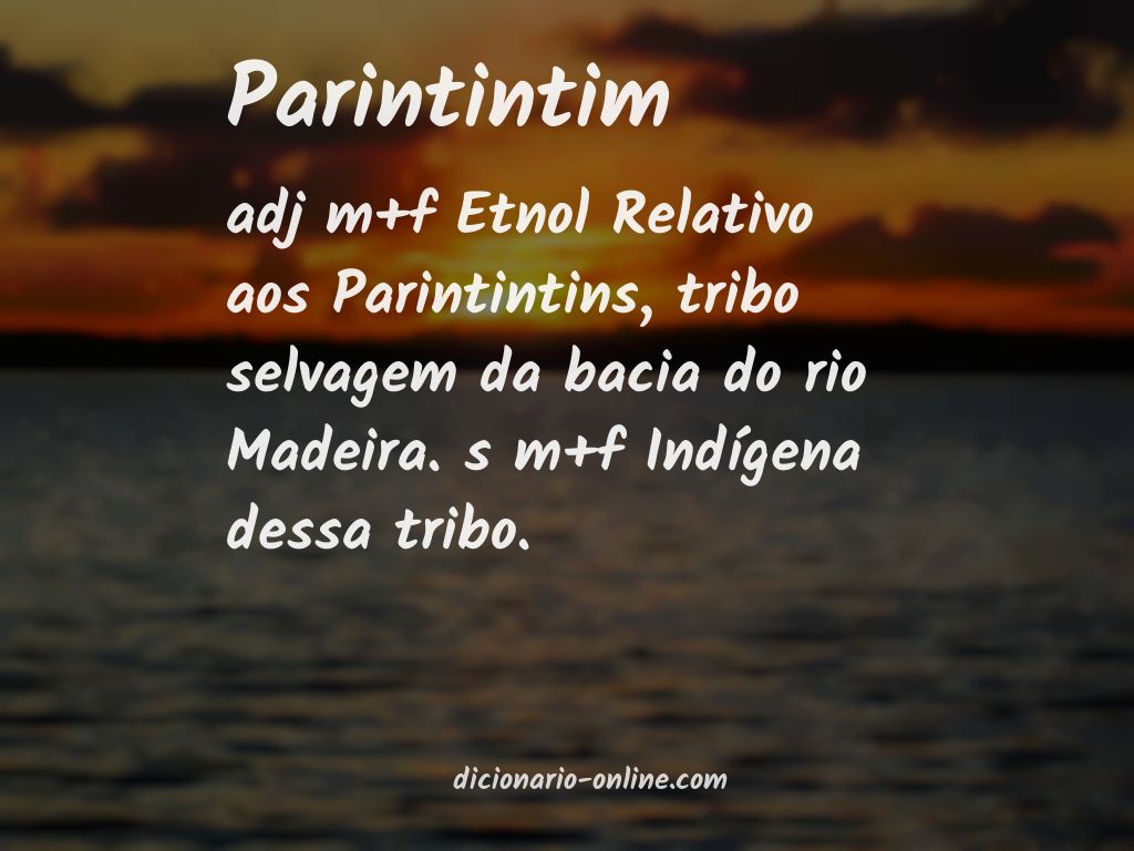 Significado de parintintim