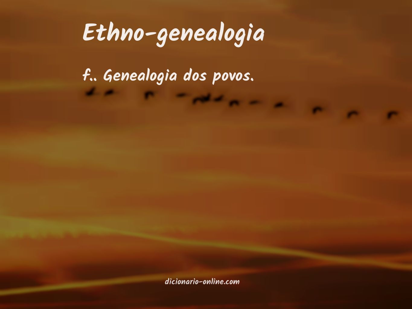 Significado de ethno-genealogia