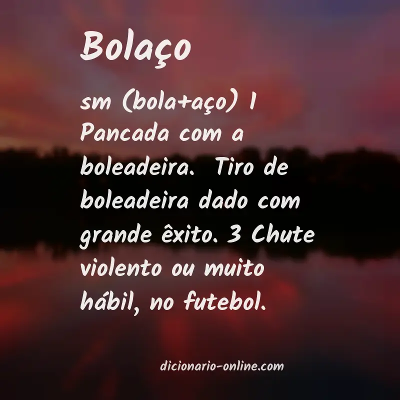 Significado de bolaço