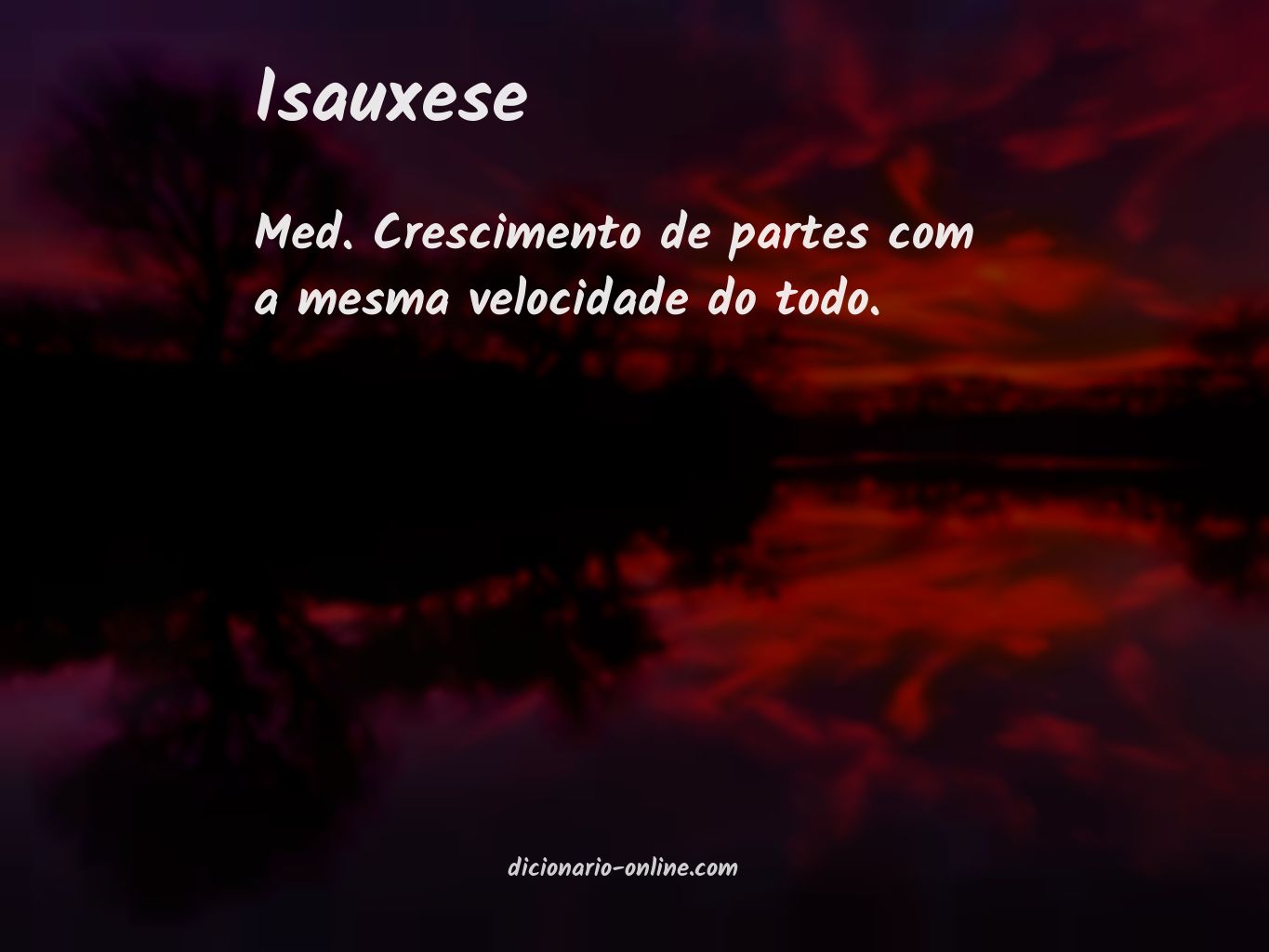 Significado de isauxese