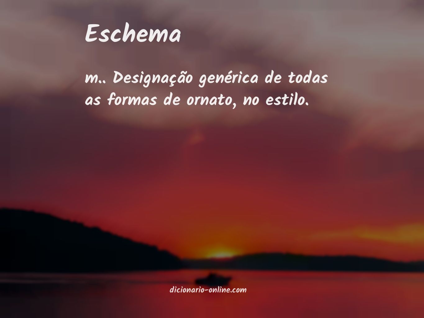 Significado de eschema