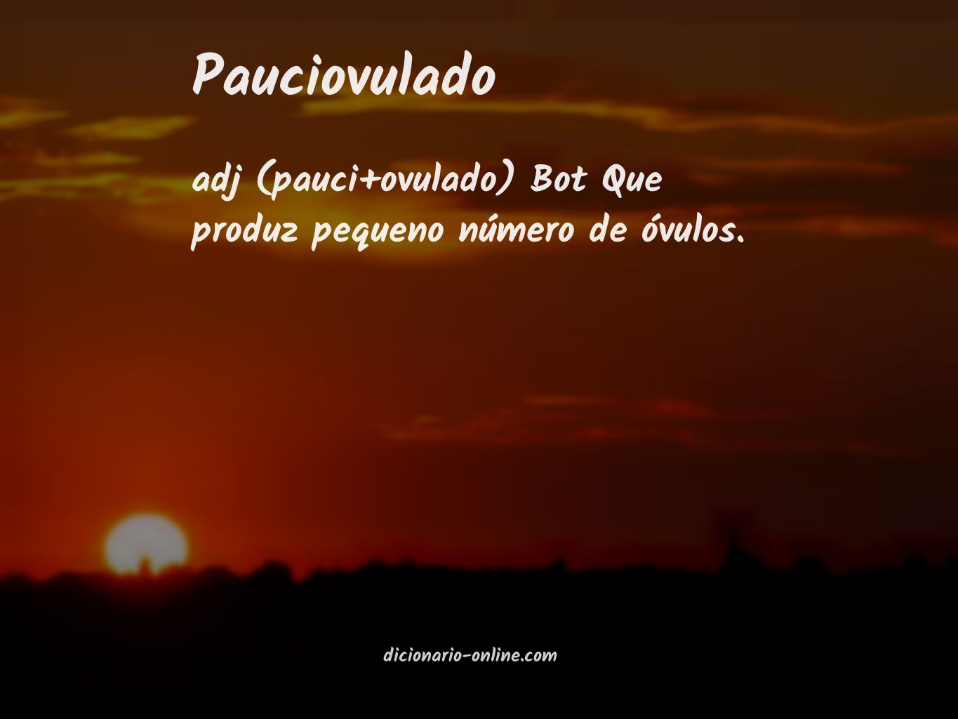 Significado de pauciovulado