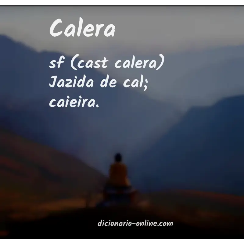 Significado de calera