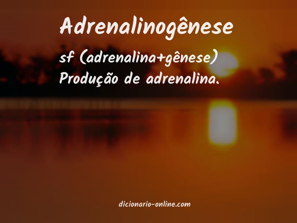 Significado de adrenalinogênese