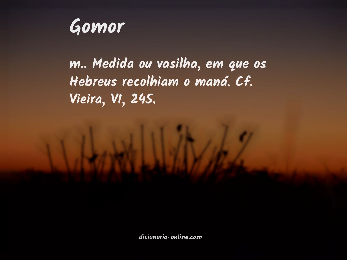 Significado de gomor