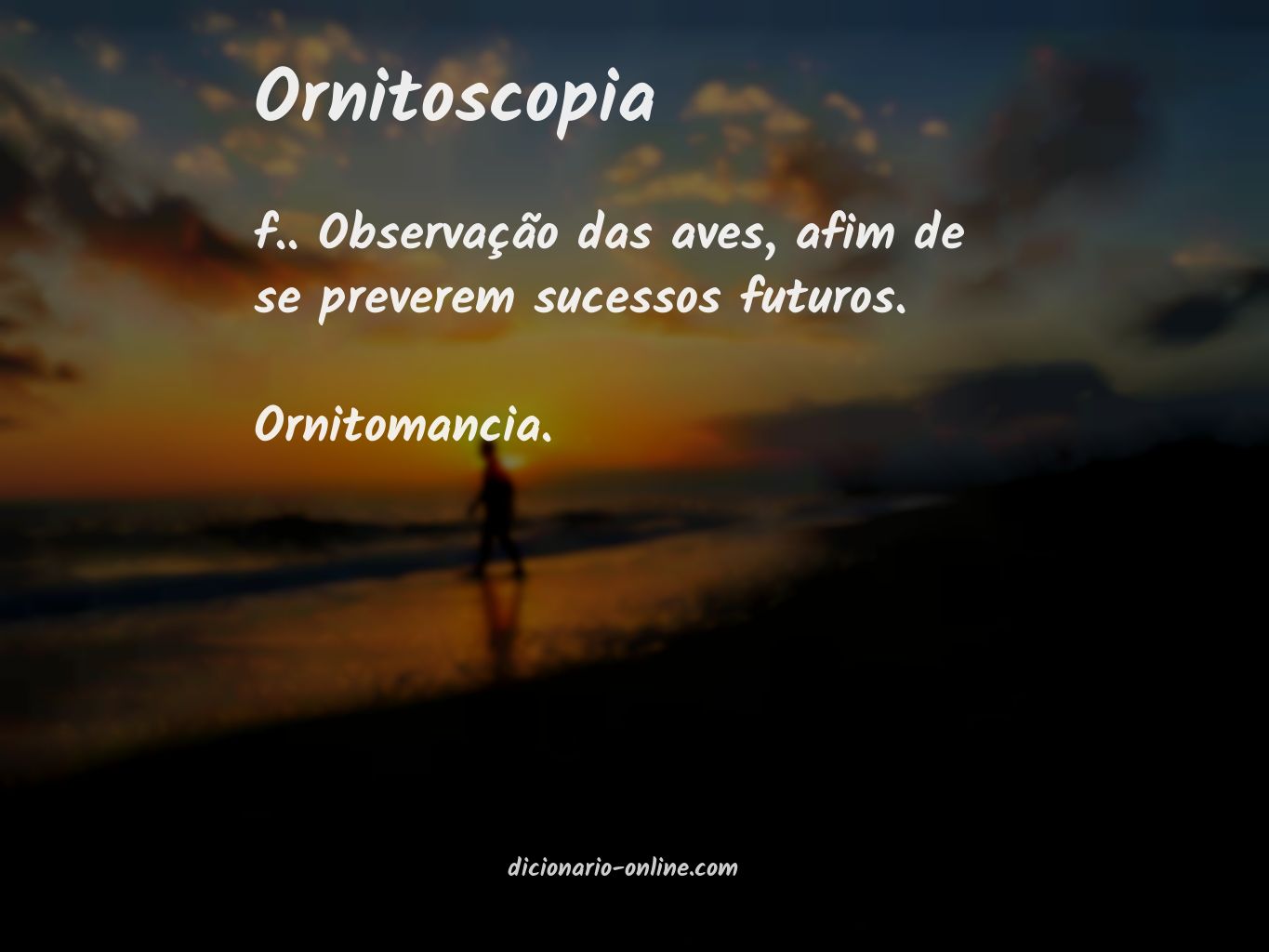 Significado de ornitoscopia