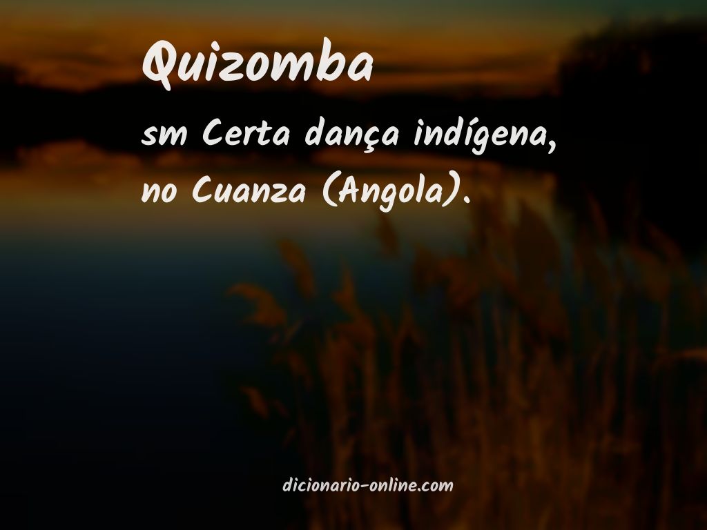 Significado de quizomba