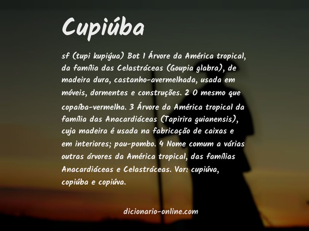 Significado de cupiúba