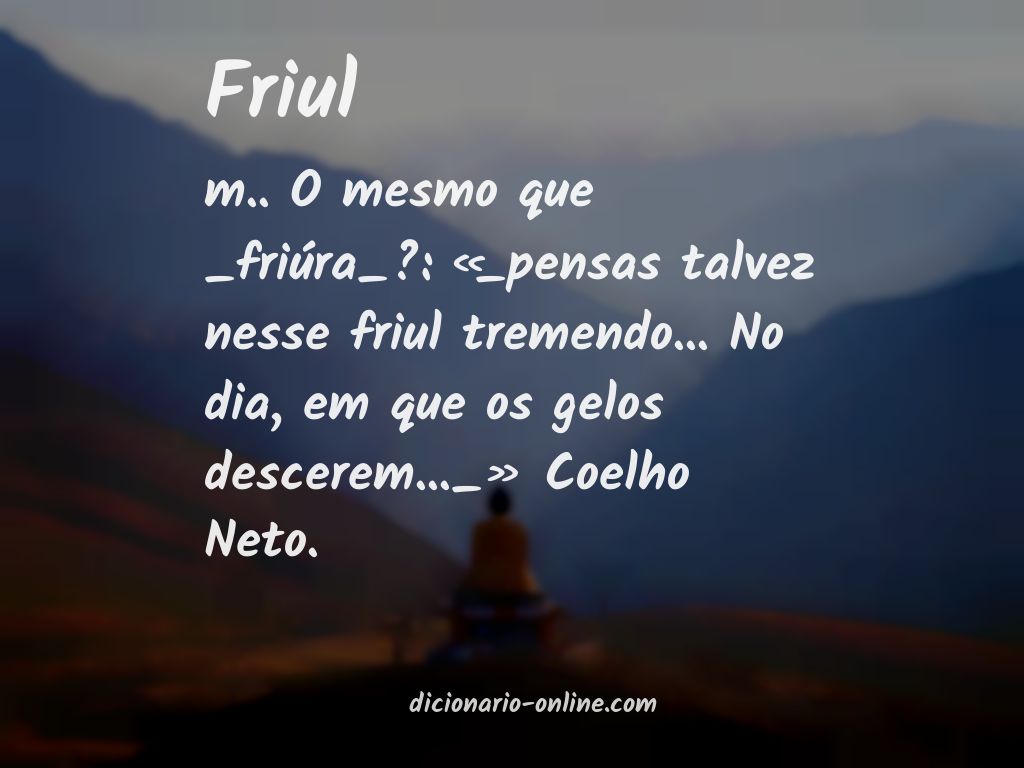 Significado de friul