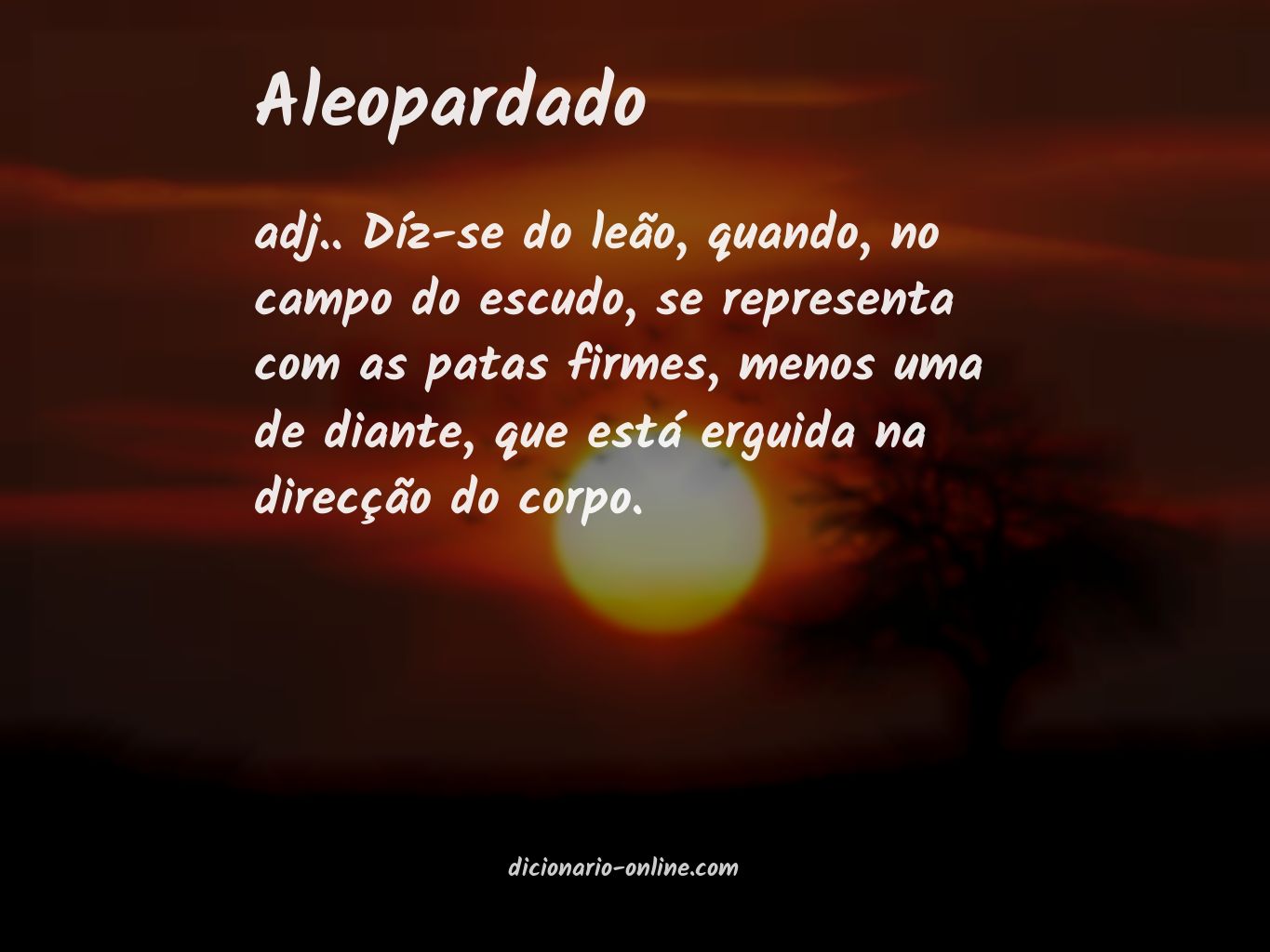 Significado de aleopardado