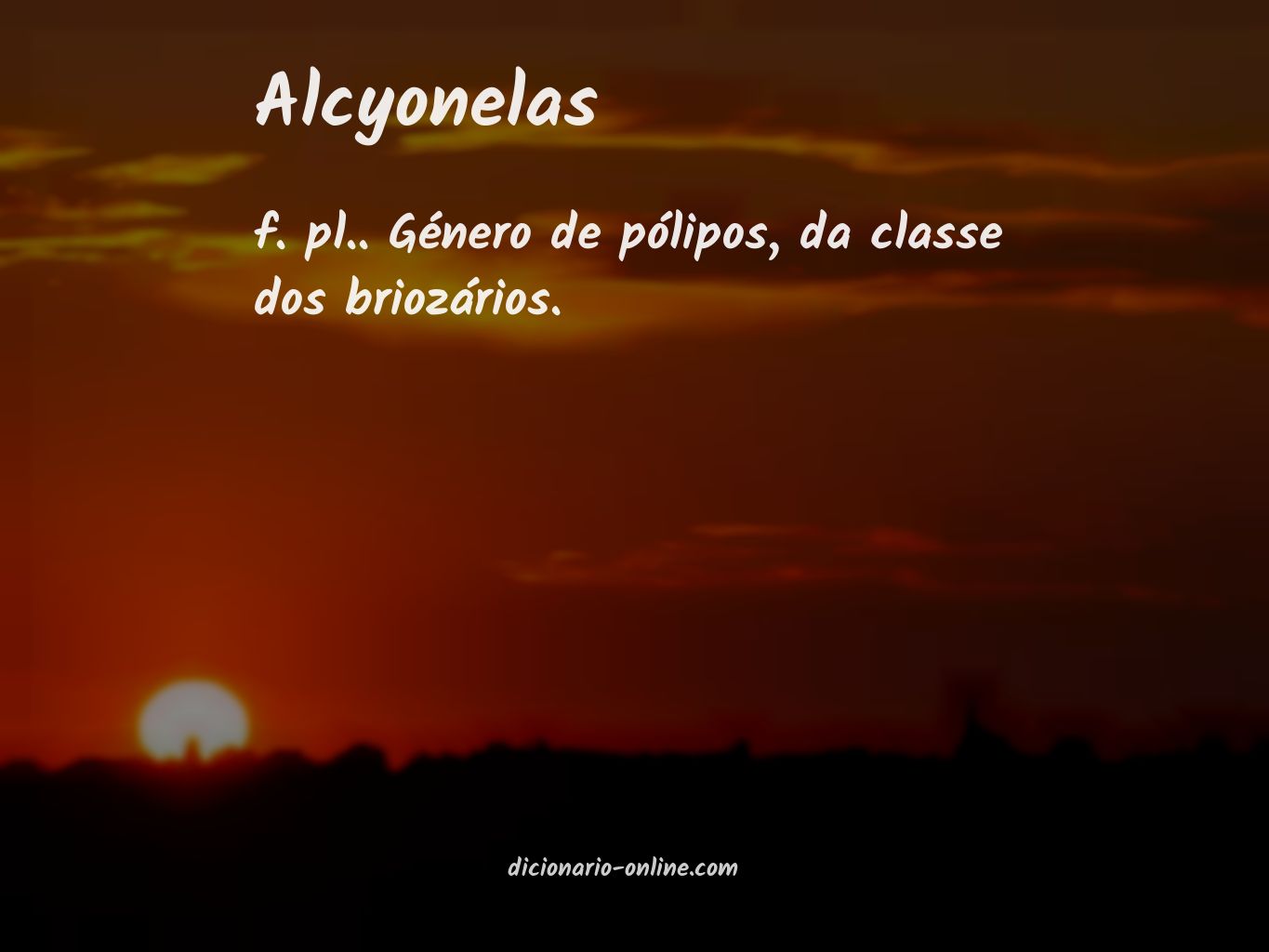 Significado de alcyonelas