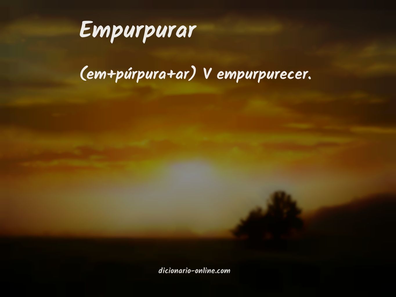 Significado de empurpurar