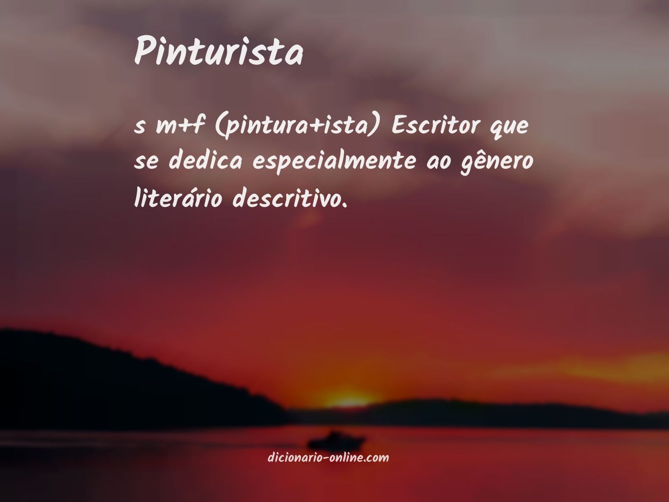 Significado de pinturista