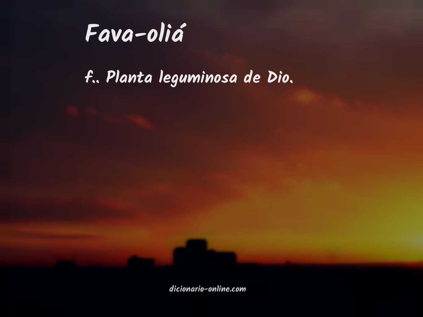 Significado de fava-oliá